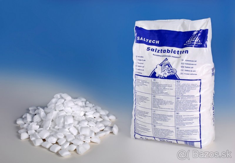 Soľ tabletovaná do automatických zmäkčovačov vody