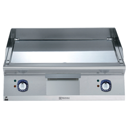 Grilovacia doska, EL, 1/1 modul, hladká, chróm