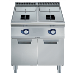 Fritéza, PL, 2 x 15 l, na podstavbe, š. 800 mm