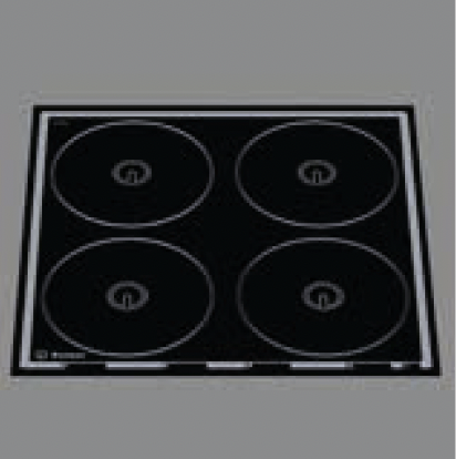 Indukčná doska zabudovateľná 4 zónová