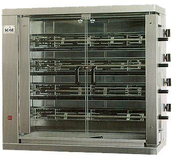 GRIL NA KURČATÁ PLYNOVÝ, 4 IHLY