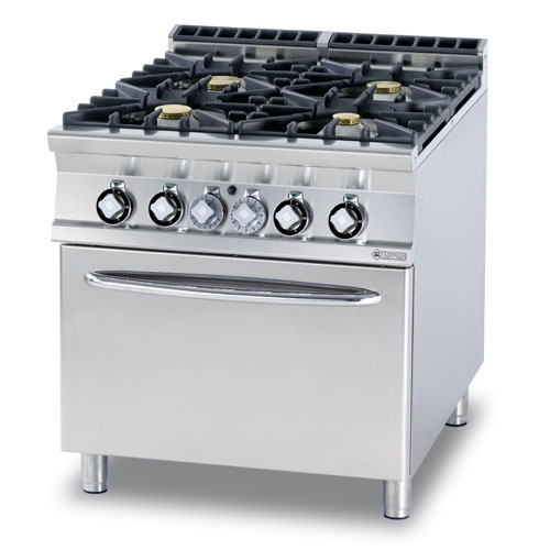 Sporák kombinovaný, 4 x horák, 800/900