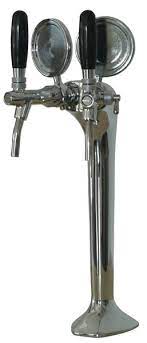 Výčapný stojan Cobra, 2 otvory, chróm