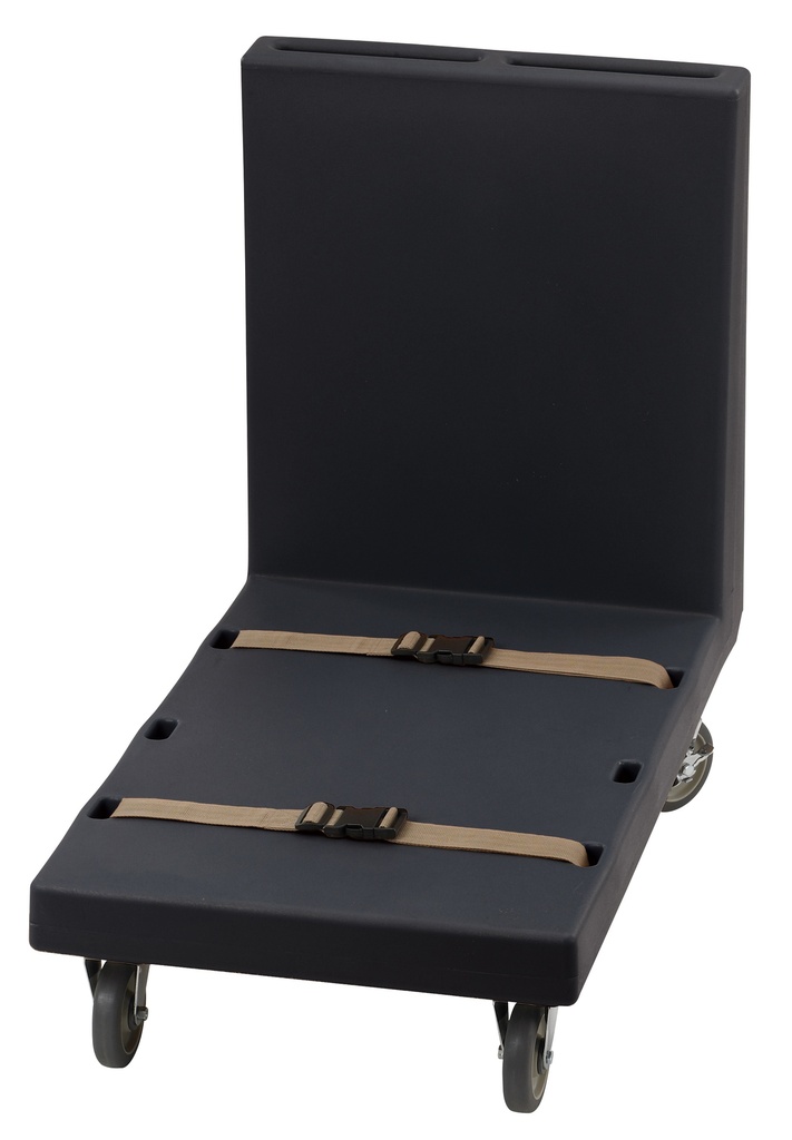 Plošinový vozík 60 x 90,5 cm,  4x otočné kolieska, s gurtňami