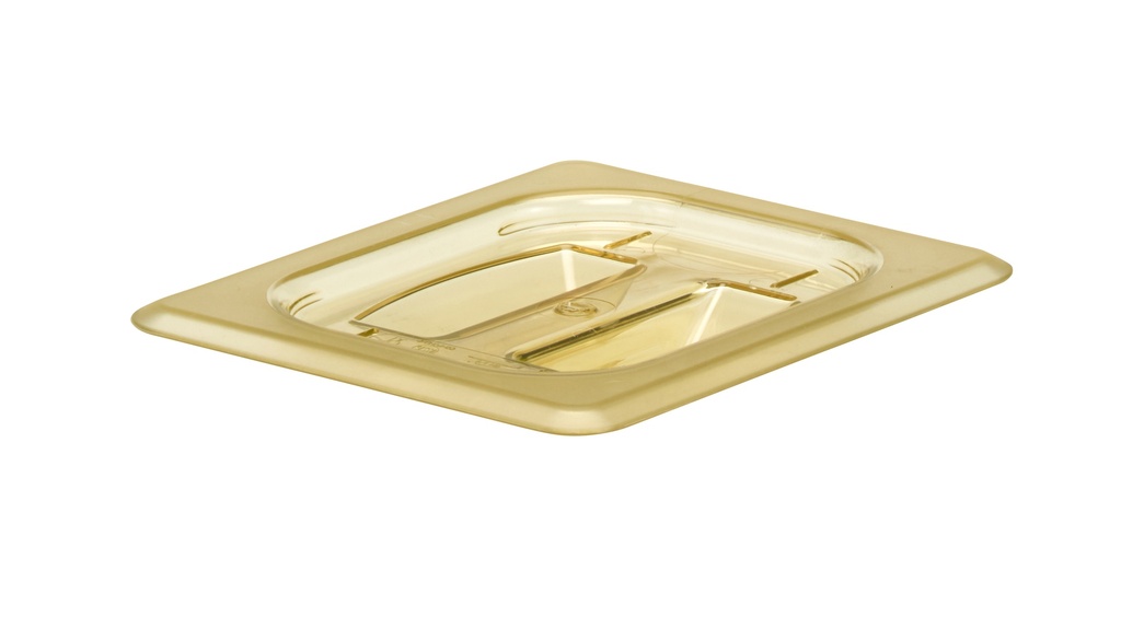 Veko s rukoväťou na gastronádobu H-PAN 1/8, 16,12x13,17 cm, jantár