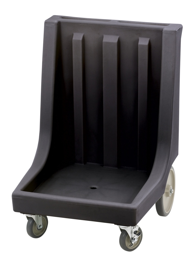 Vozík na koše 500 x 500 mm, s držadlom, 2x otočné, 2x pevné kolieska