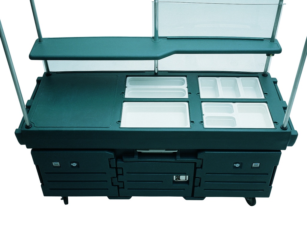 Mobilný stánok 4 x GN1/1+ pracovná plocha