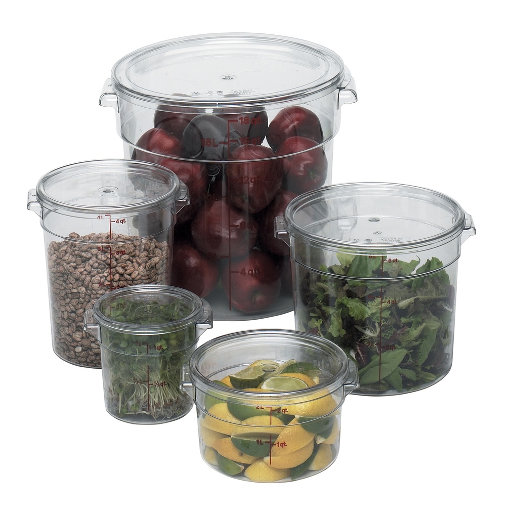 Nádoba na uskladnenie potravín CAMWEAR ROUND s objemom 5,7 l, priehľadný PC