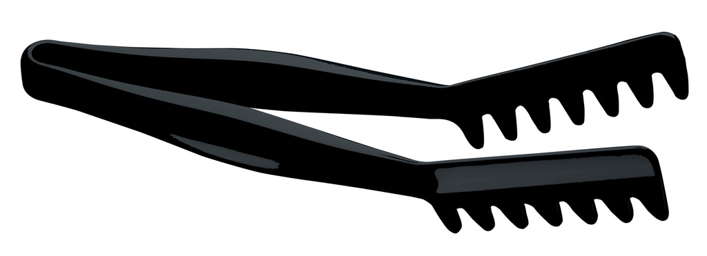 Kliešte LUGANO zahnuté hrebeňové 27,5 cm, čierne