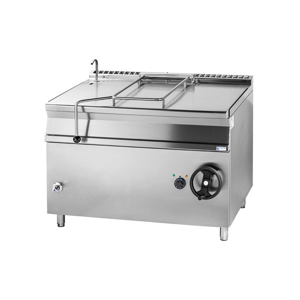 Výklopná panvica, elektrická, 120 litrová, oceľové dno