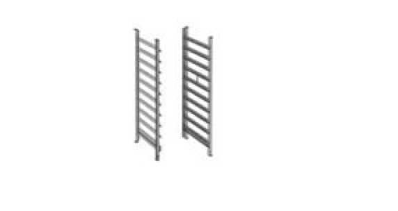 Závesný rám typ 10-1/1, 10 zásuvných roštov, rozteč 72 mm, prevedenie na rošty na mäso