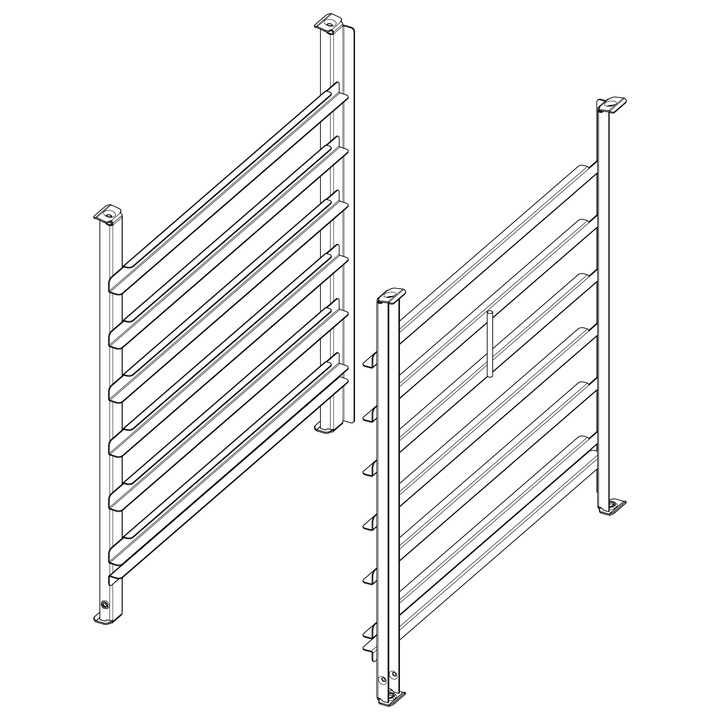 Závesný rám typ 6-1/1, 6 zásuvných roštov, rozteč 68 mm