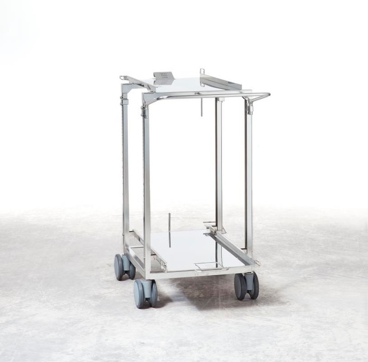 Výškovo nastaviteľný prepravný vozík pre stojanový vozík 6-1/1, 10-1/1