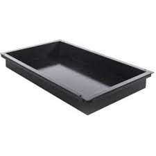 Nádoba 400x600 mm pekárska, 60 mm hlboká, granitom smaltovaná