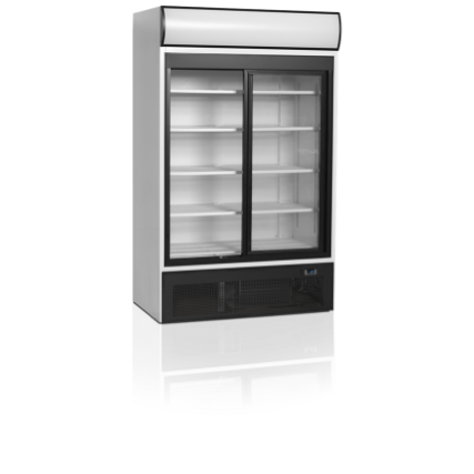 Prezentačná chladiaca skriňa, presklené posuvné dvere, 967 l