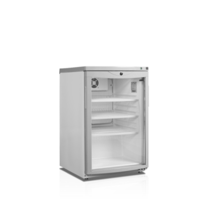 Chladnička na nápoje, 92 l, podpultová, presklená, biela