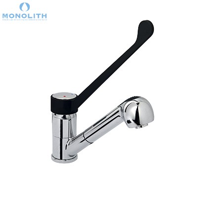 Zmiešavacia batéria s vyťahovacou sprchou, plastová páka