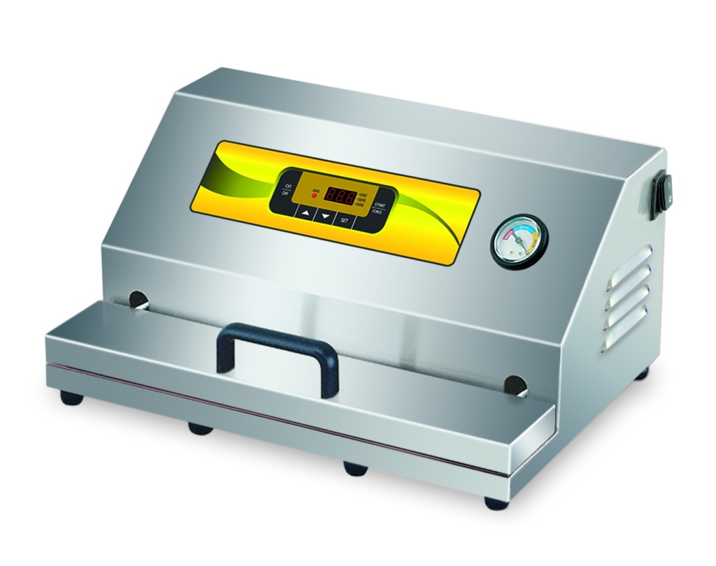 Vákuový baliaci stroj s externým saním a  automatickým otváraním ECO PLUS