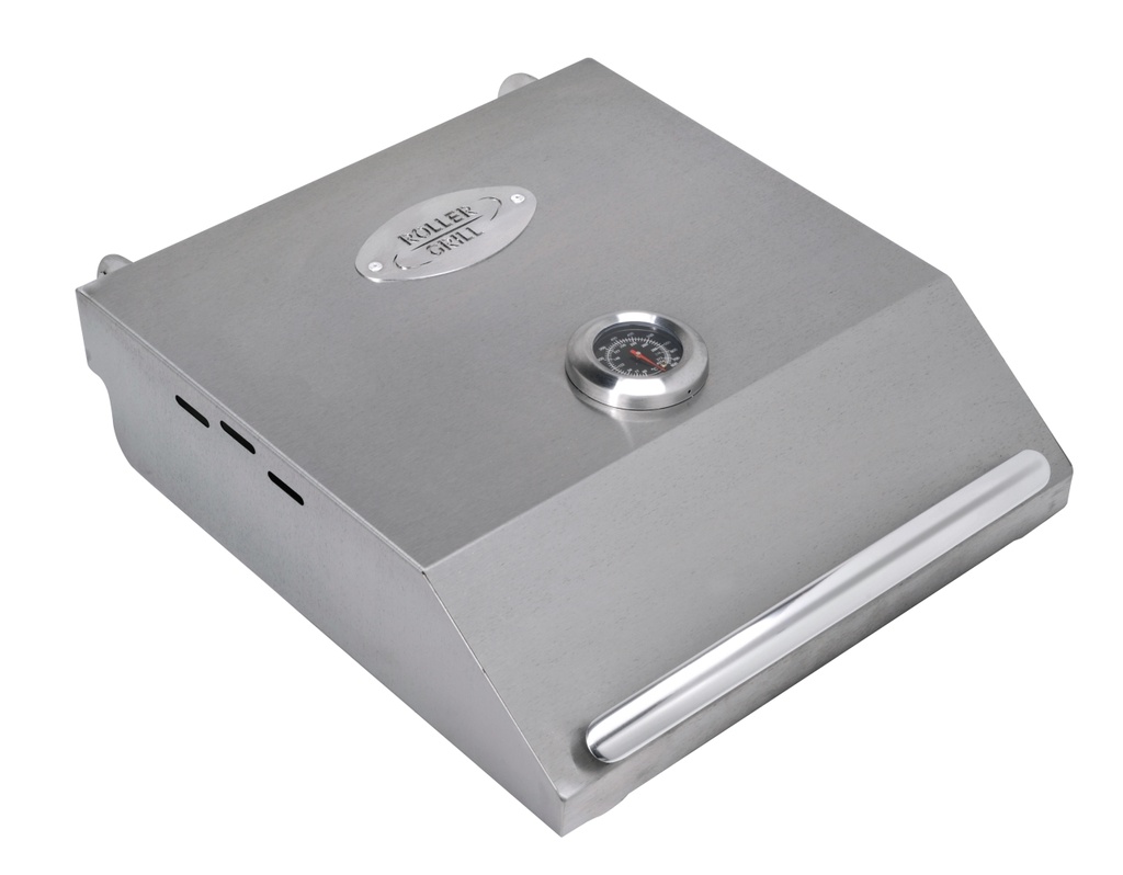 Nerezový príklop s pántami a teplomerom k PL 600 