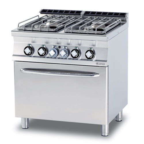 Sporák plynový s rúrou, 4 x horák, 800/700