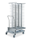 Banketový vozík s klietkou na 92 ​​tanierov ku konvektomatu a zchladzovaču 20 x GN 2/1, rozteč 85 mm