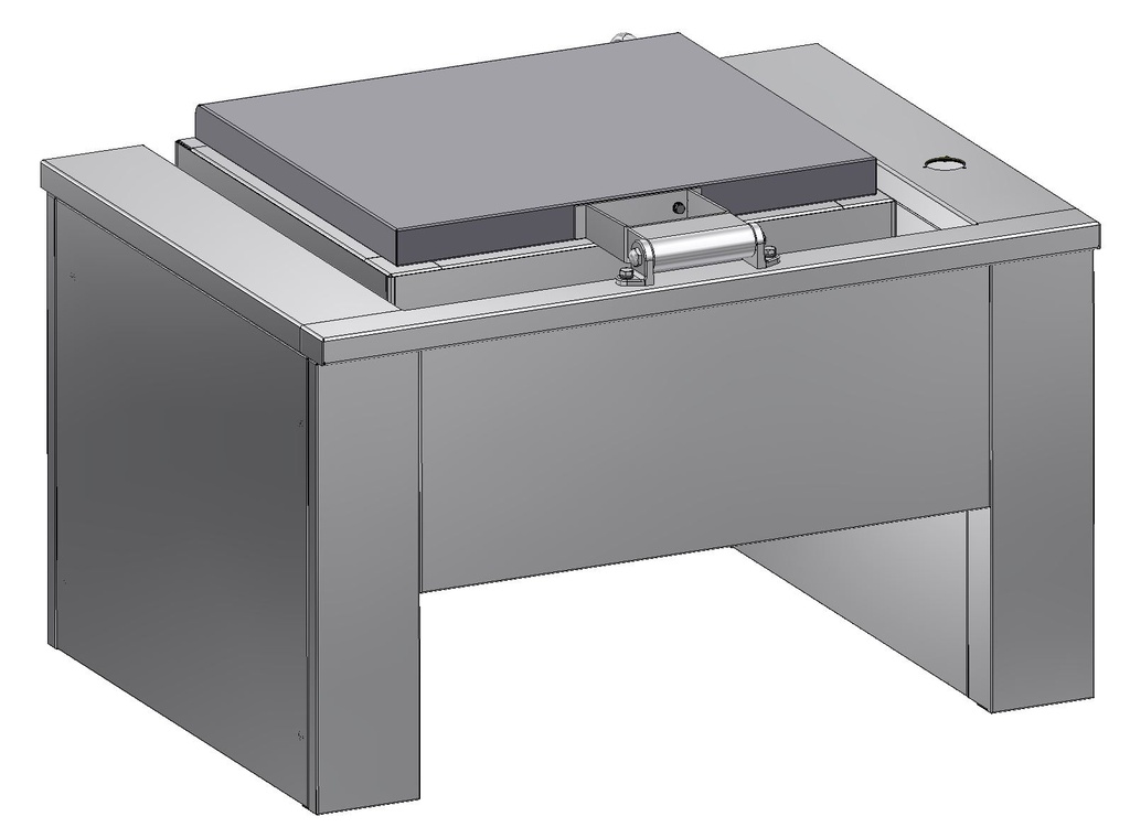 Vodotesný panel na uzavretie chrbátu zariadenia pre voľne stojace zariadenie