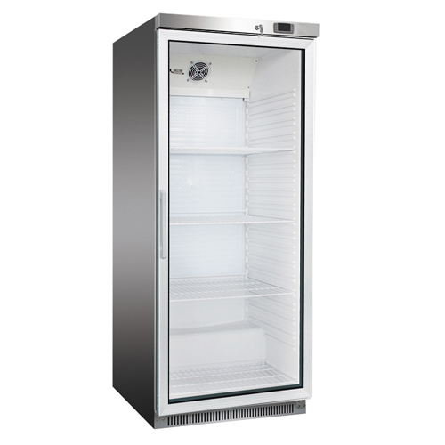 Chladnička nerezová presklená ventilovaná 570 l