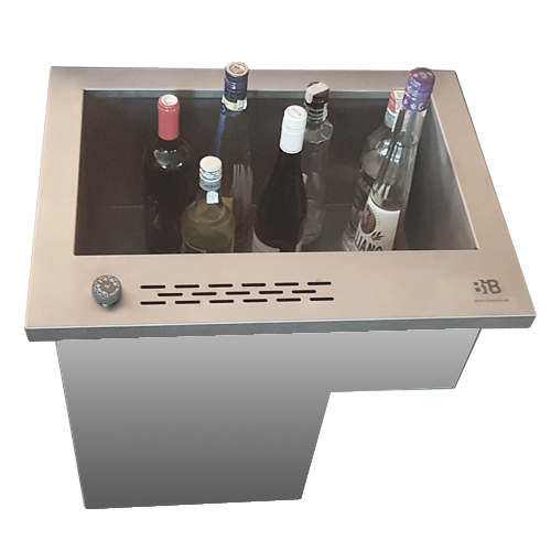 Chladič fliaš vstavaný