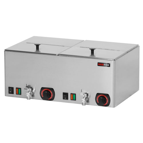 Ohrievač párkov dvojitý s ventilmi