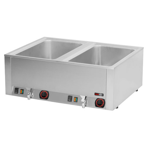 Kúpeľ vodná s vypúšťaním, 2 x GN1/1-200