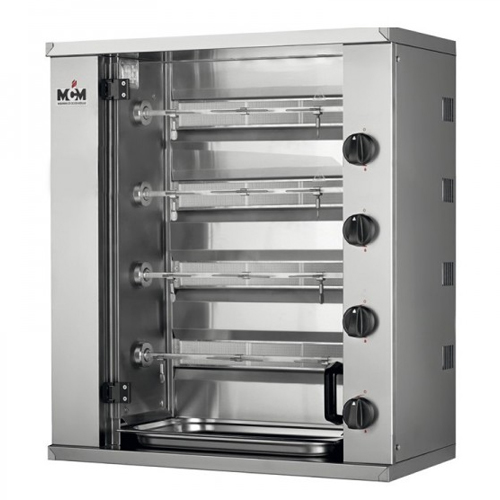 Gril na kurence, plyn, 4 ihly