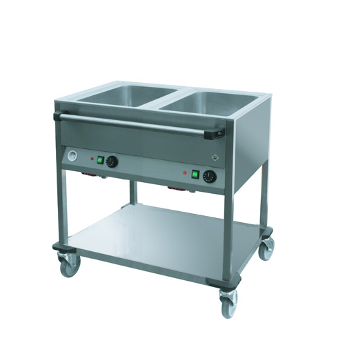 Vozík ohrevný, 2 x GN 1/1