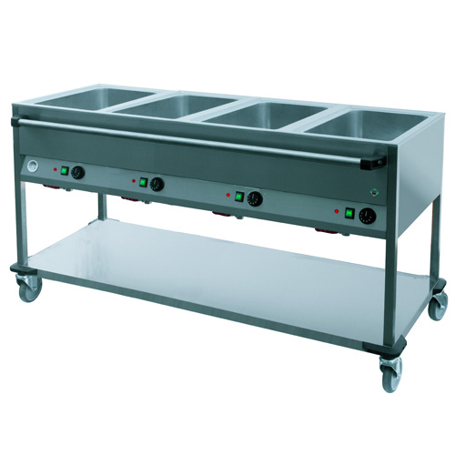 Vozík ohrevný, 4xGN1/1