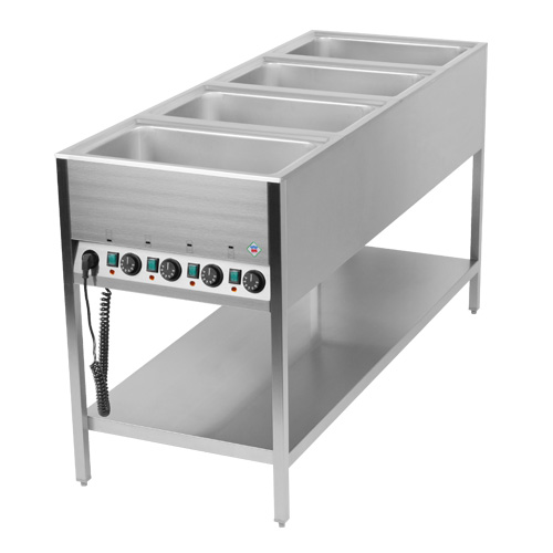 Pult ohrevný, 4 x GN 1/1