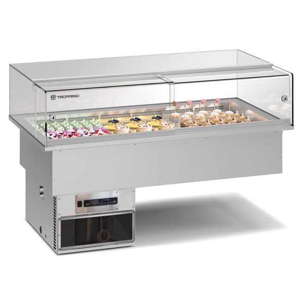 Zabudovateľná chladiaca vitrína  4 x EN