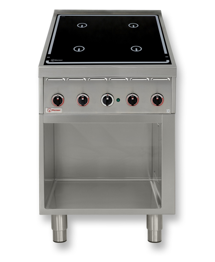 Indukčný varič Flex s otvorenou podstavbou - 4 zóny