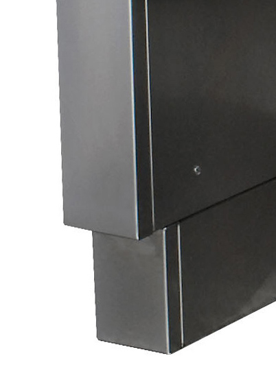 Nerezový sokel pre inštaláciu ku stene