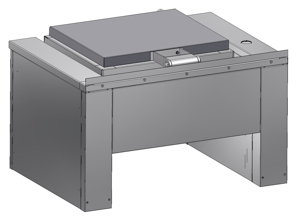 Vodotesný panel na uzavretie chrbátu zariadenia pri stene