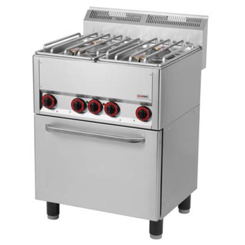 Sporák kombinovaný, 4 horáky, 660/600