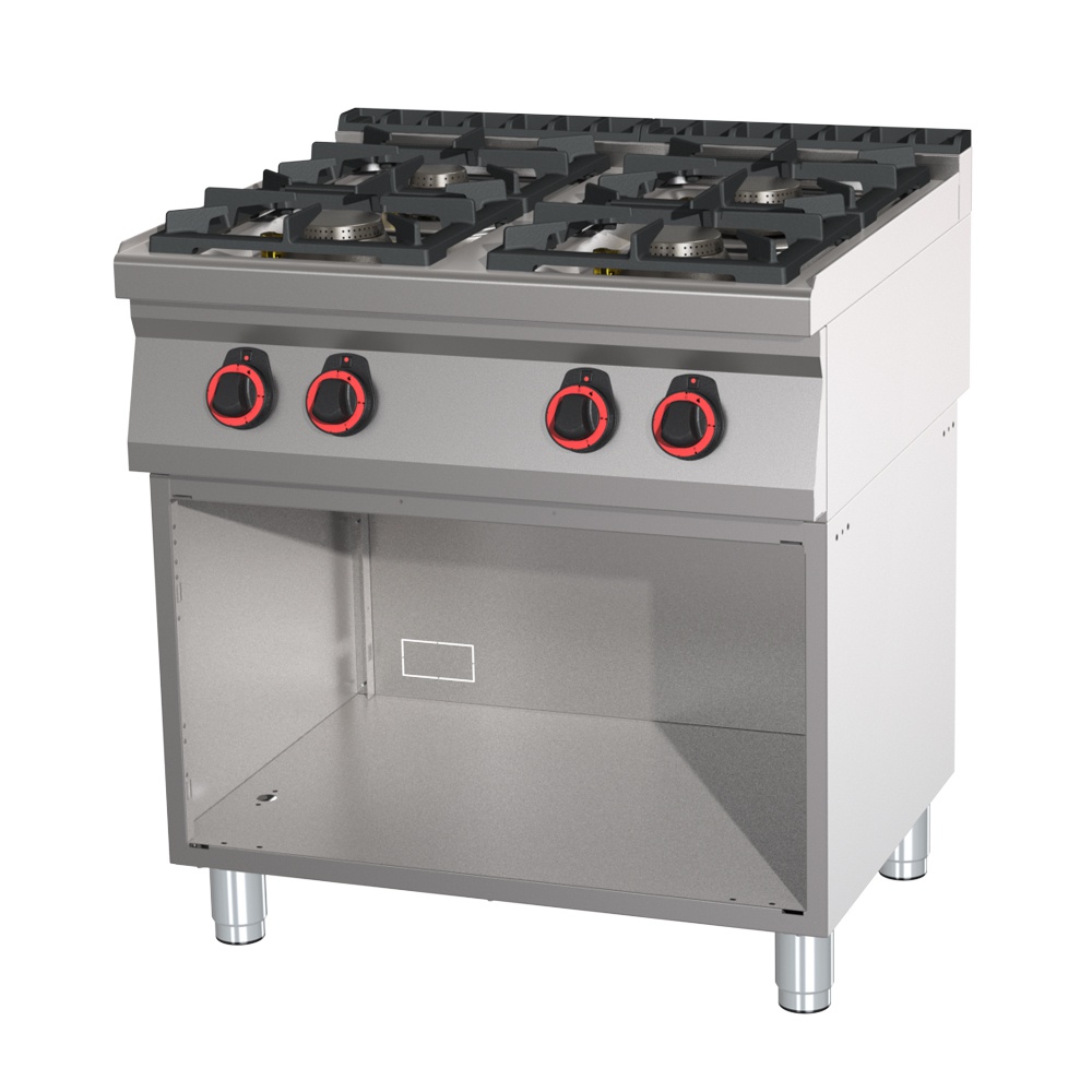 Varidlo plynové, 4 x horák, 800/700