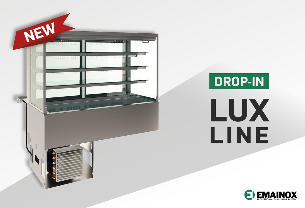 Chladiaca vitrína LUX s vaňou a s nočnou roletou