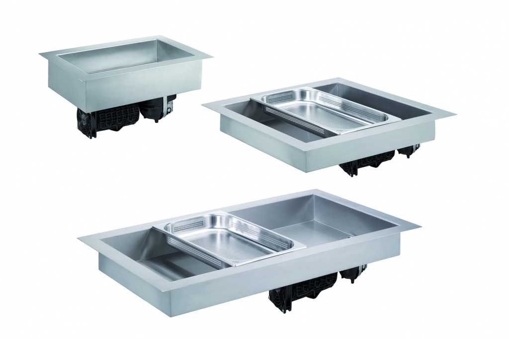 Studená a teplá vaňa 2 x GN1/1-100 mm