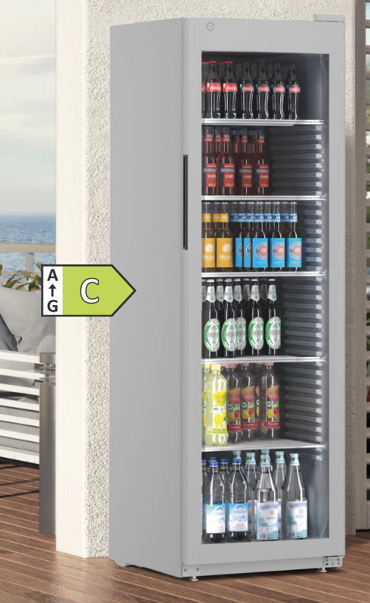 Chladnička s dynamickým chladením , strieborná, presklené dvere, 347 l