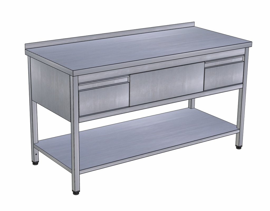 Pracovný stôl dvojzásuvkový