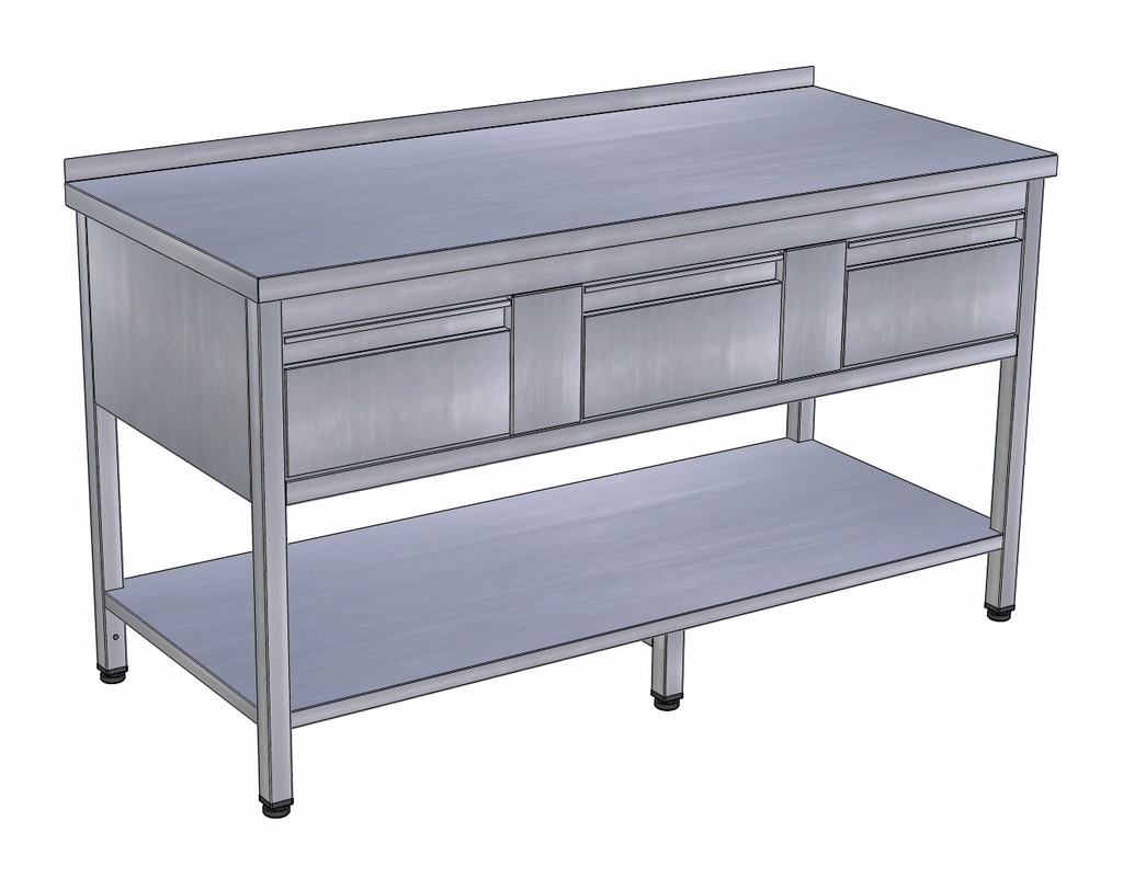 Pracovný stôl trojzásuvkový