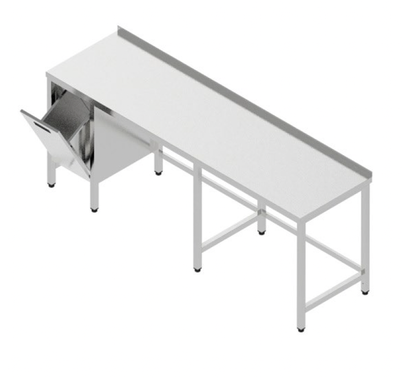 Pracovný stôl veľký s výklopným košom