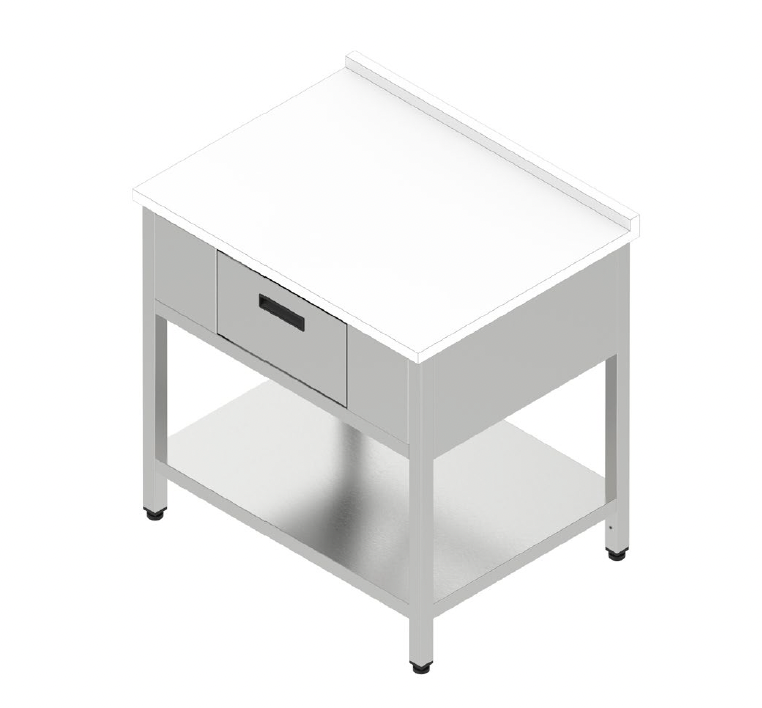 Pracovný stôl zásuvkový s plastovou doskou