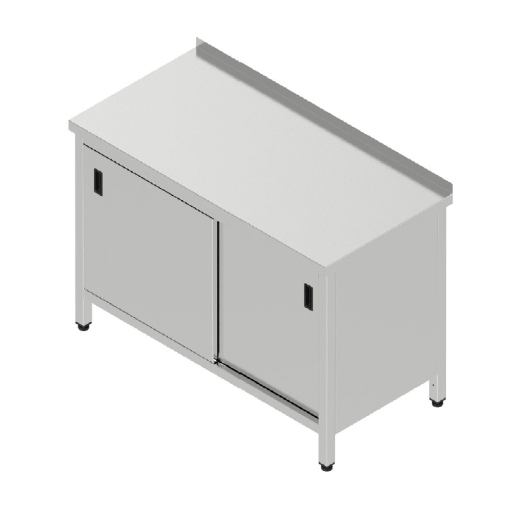 Pracovná skriňa s posuvnými dverami, 2 police