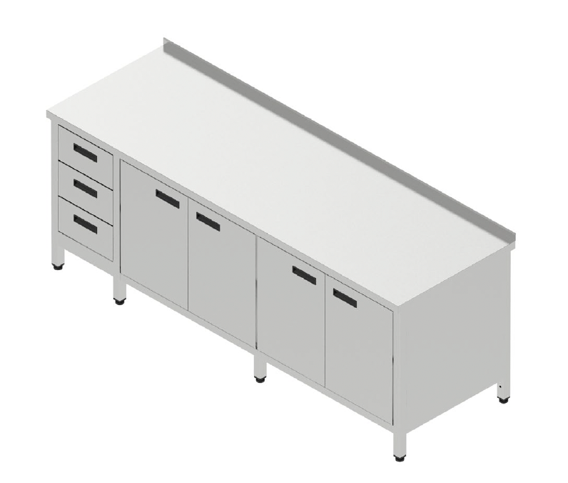 Pracovná skriňa veľká so zásuvkovým blokom