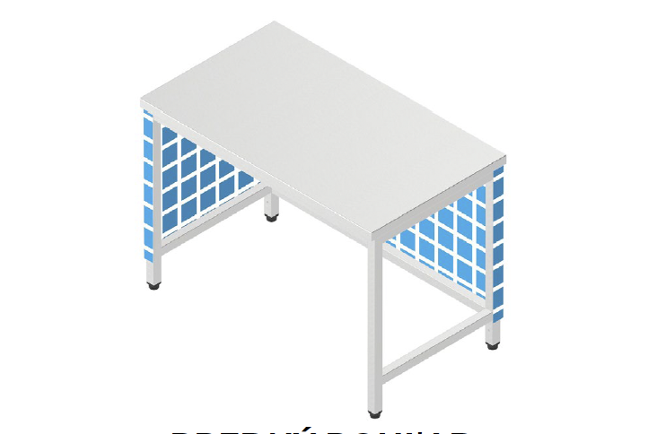 Výdajové krytovanie bez soklu - pravá strana